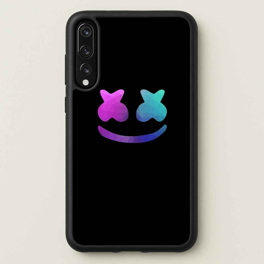 Black White Helmet DJ - Marshmello Phone Case for Huawei P20 Pro