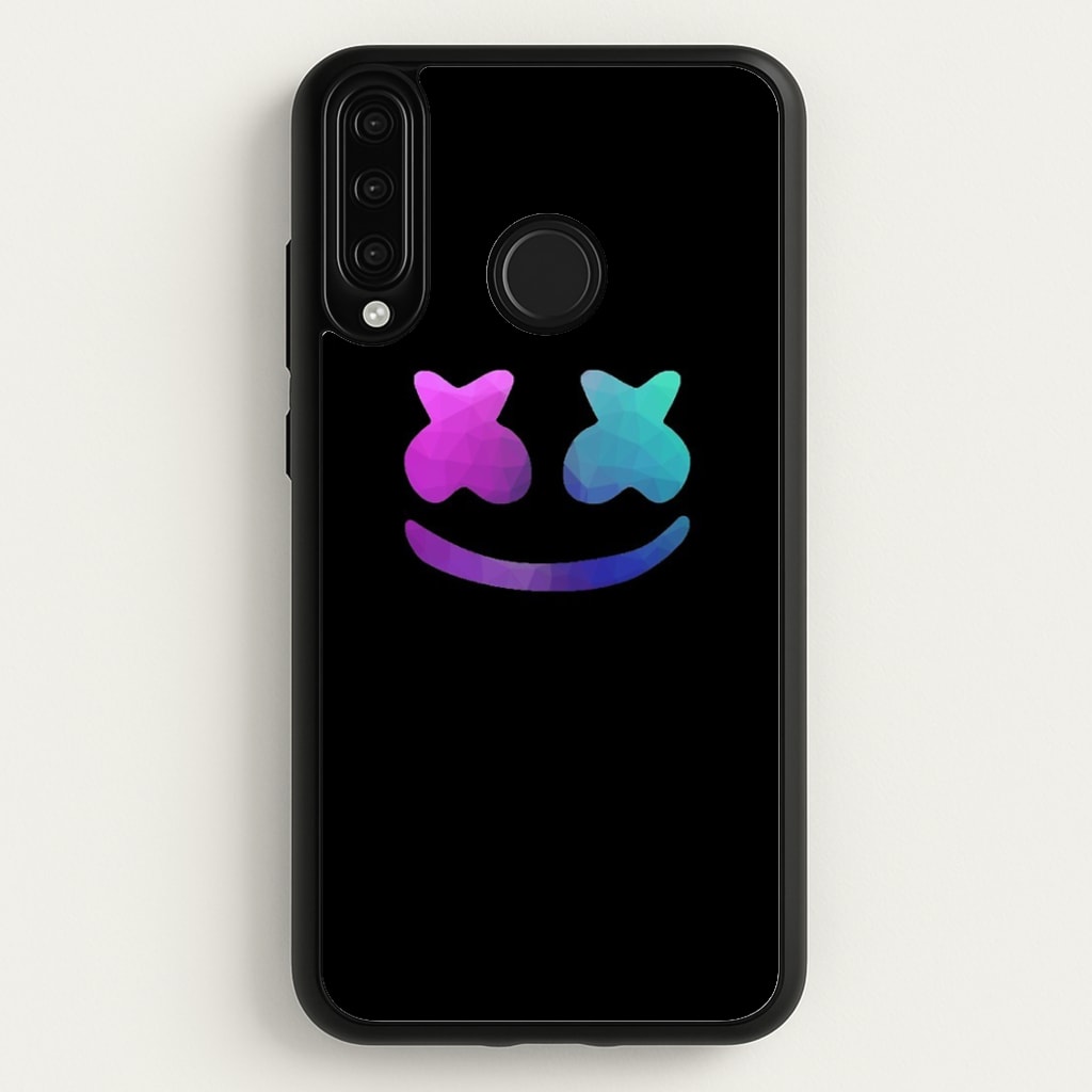 Black White Helmet DJ - Marshmello Phone Case for Huawei P30 Lite