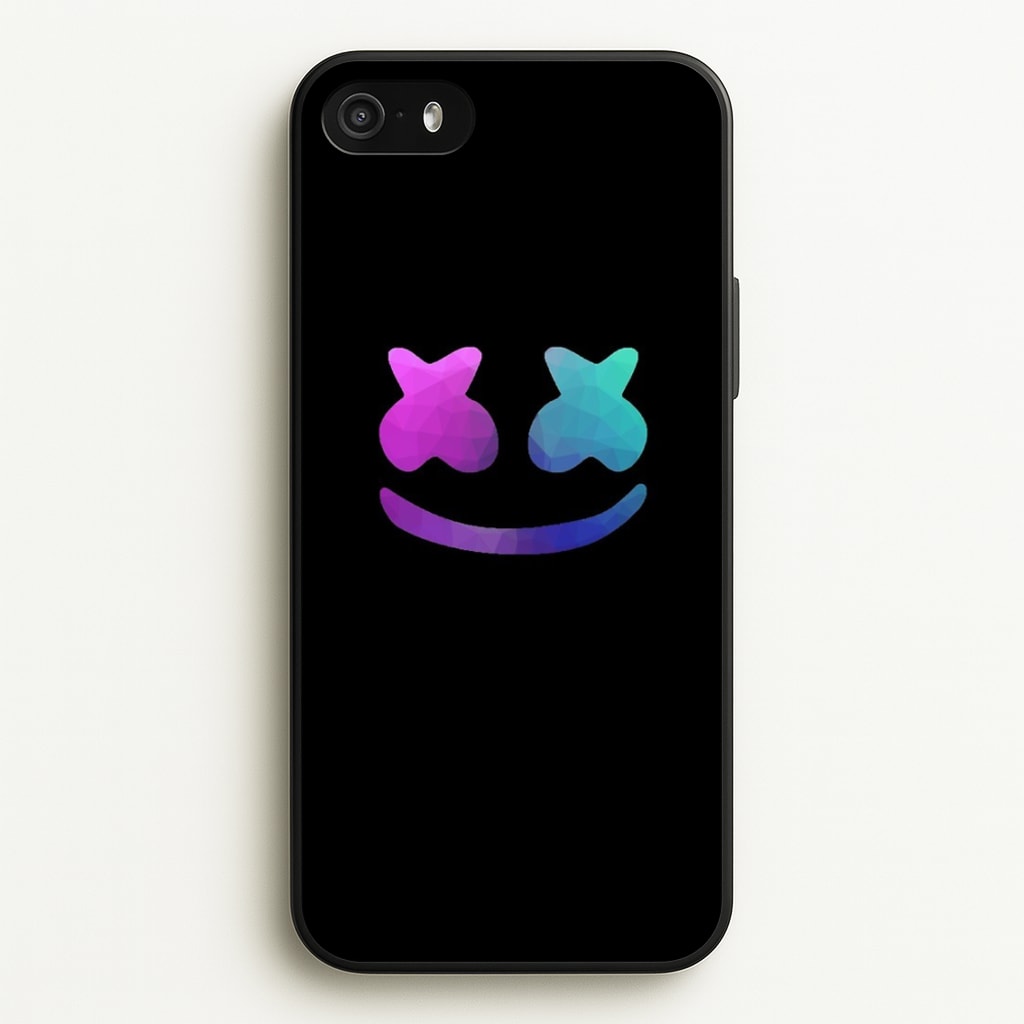 Black White Helmet DJ - Marshmello Phone Case for iPhone 5 / 5s / SE 2016