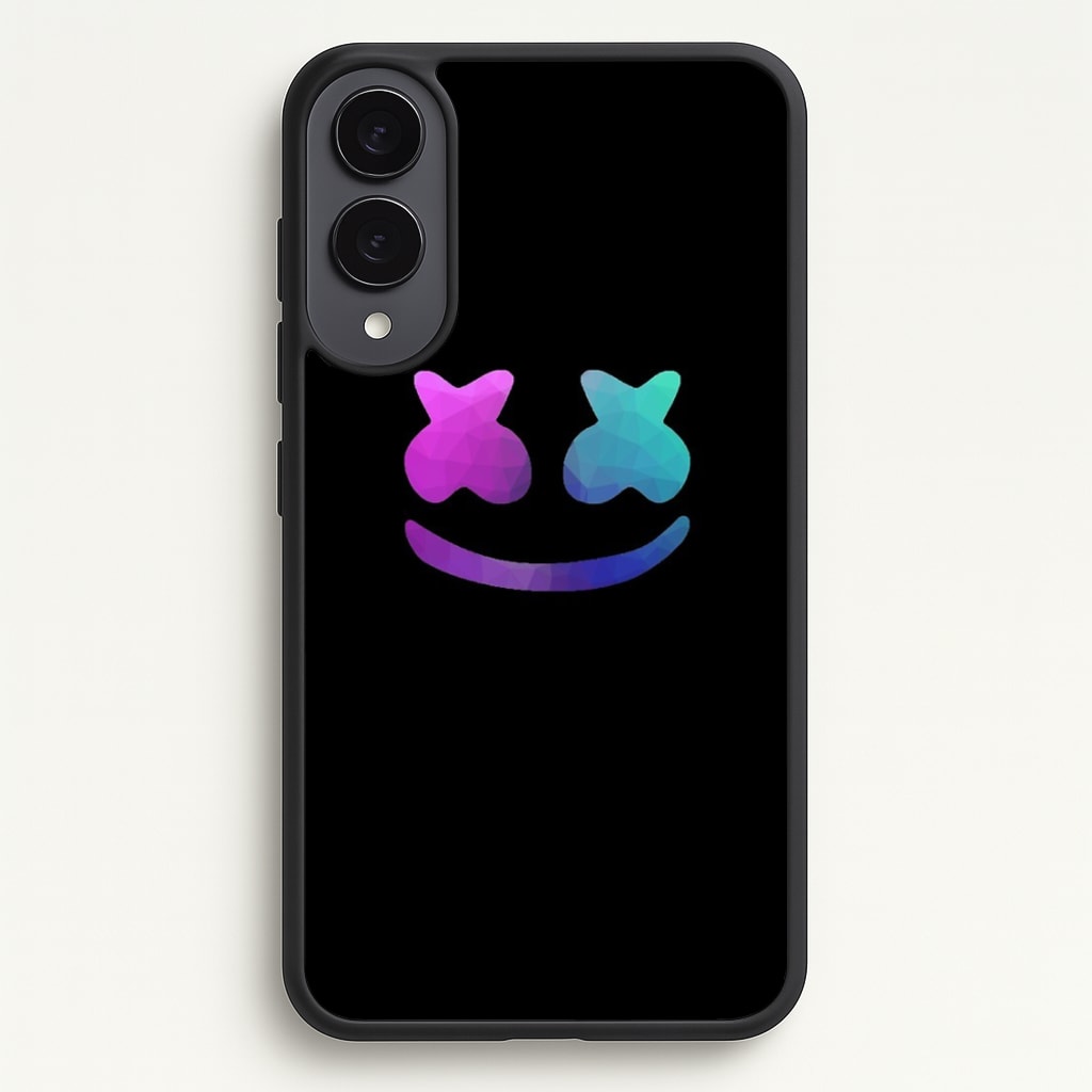 Black White Helmet DJ - Marshmello Phone Case for Galaxy S25 Edge