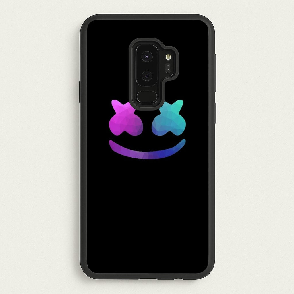 Black White Helmet DJ - Marshmello Phone Case for Galaxy S9 Plus