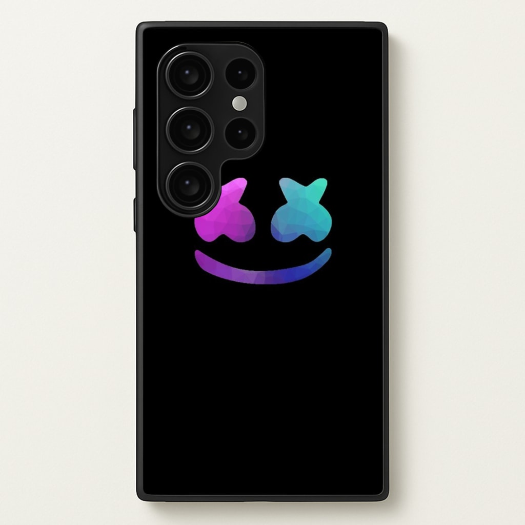 Black White Helmet DJ - Marshmello Phone Case for Galaxy S24 Ultra
