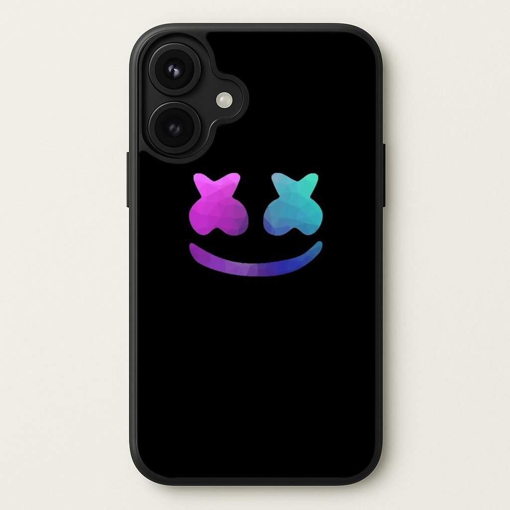 Black White Helmet DJ Phone Case for iPhone 17