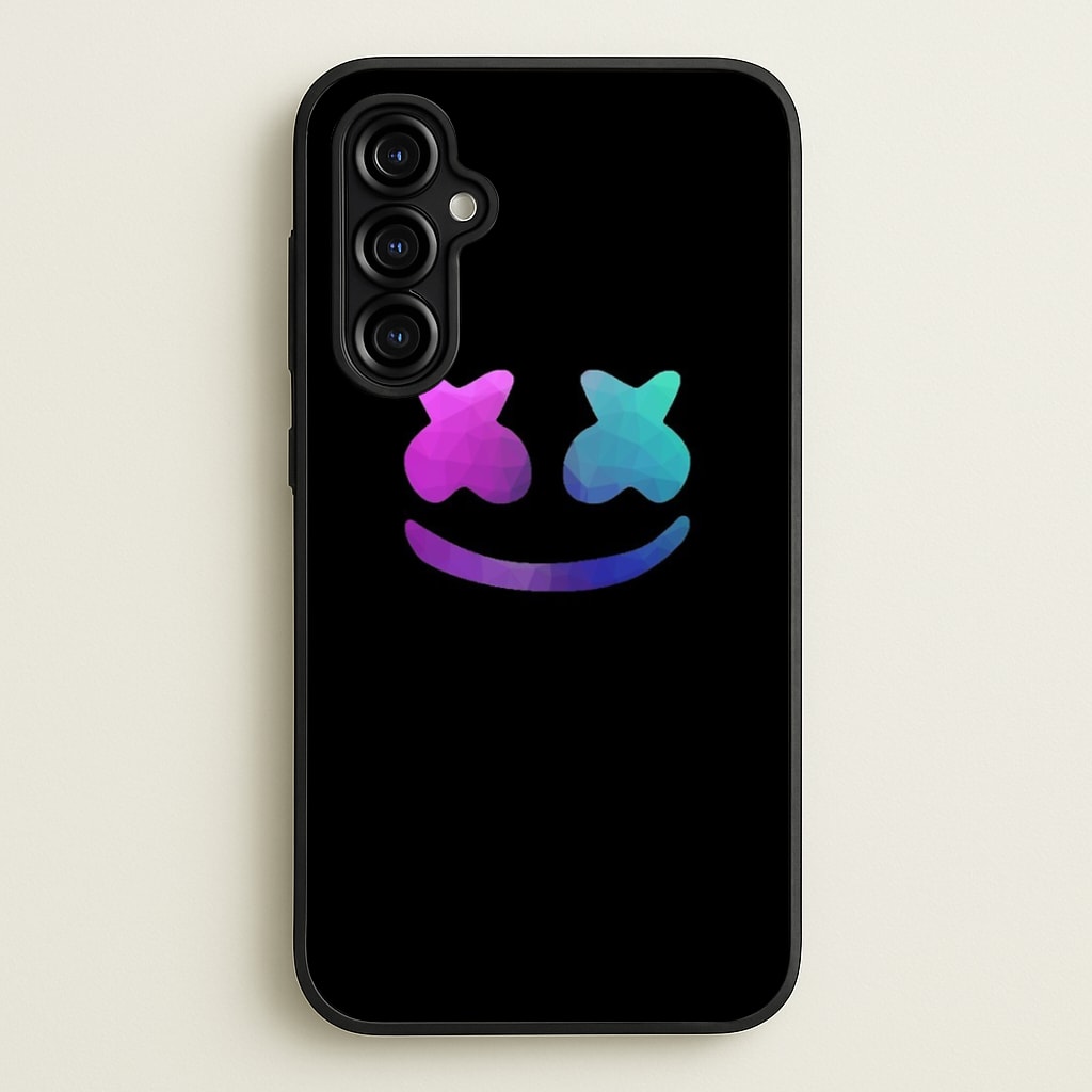 Black White Helmet DJ - Marshmello Phone Case for Galaxy A54