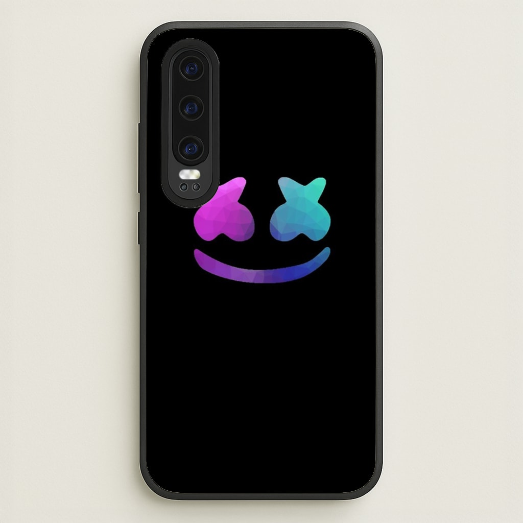 Black White Helmet DJ - Marshmello Phone Case for Huawei P30