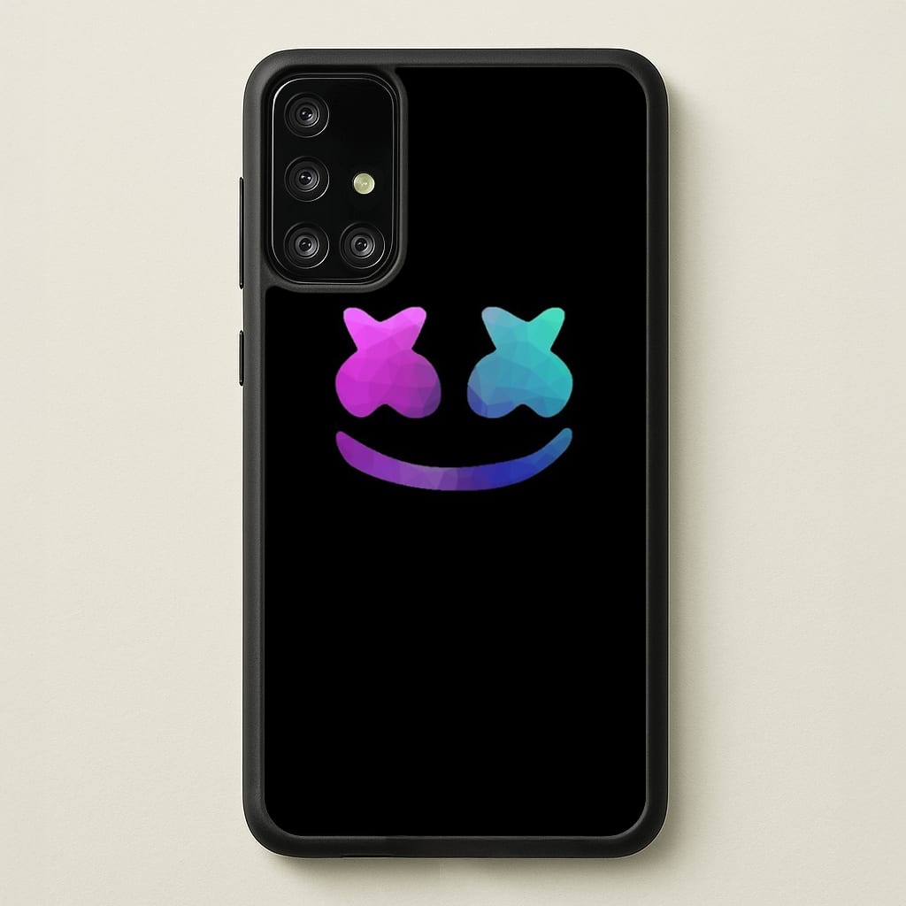 Black White Helmet DJ - Marshmello Phone Case for Galaxy A71
