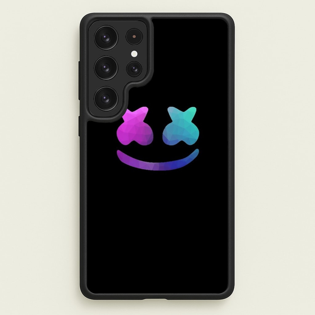 Black White Helmet DJ - Marshmello Phone Case for Galaxy S22 Ultra