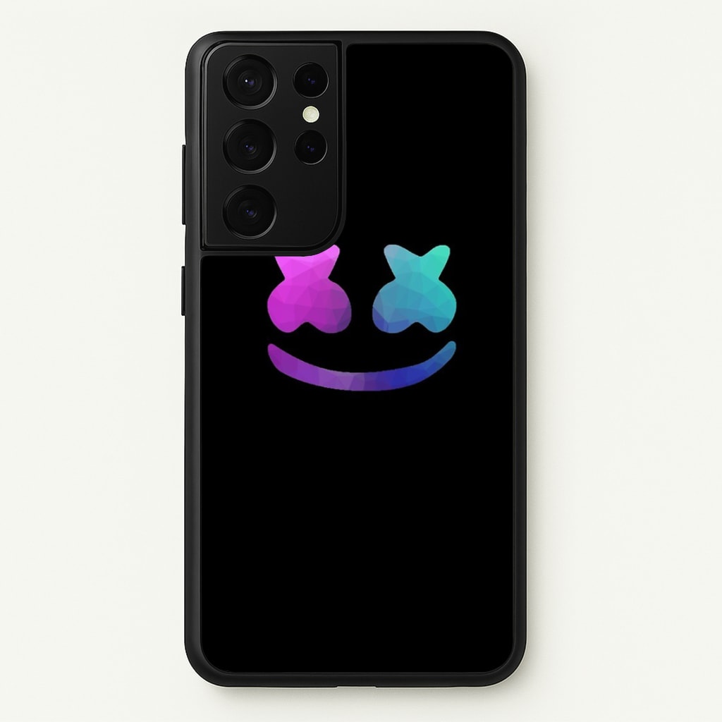 Black White Helmet DJ - Marshmello Phone Case for Galaxy S21 Ultra