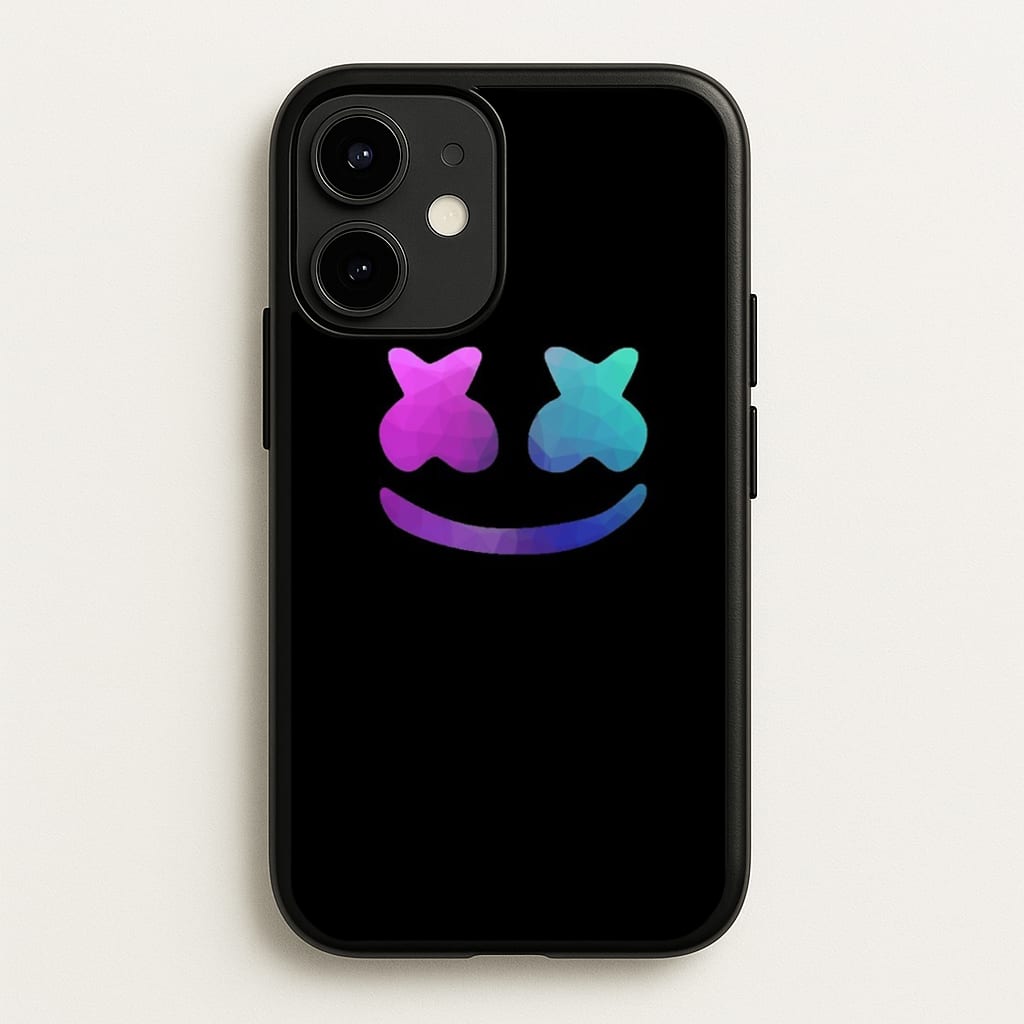 Black White Helmet DJ - Marshmello Phone Case for iPhone 12 / 12 Pro