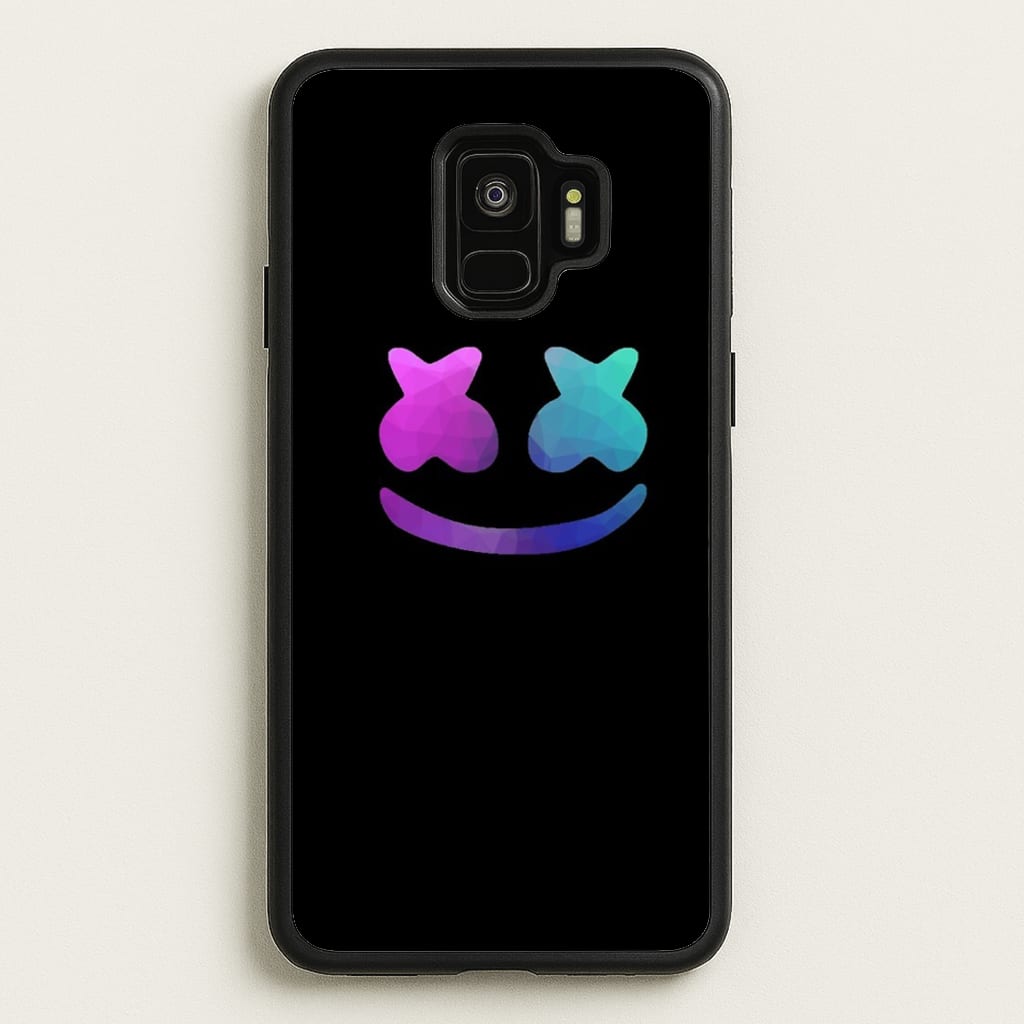 Black White Helmet DJ - Marshmello Phone Case for Galaxy S9