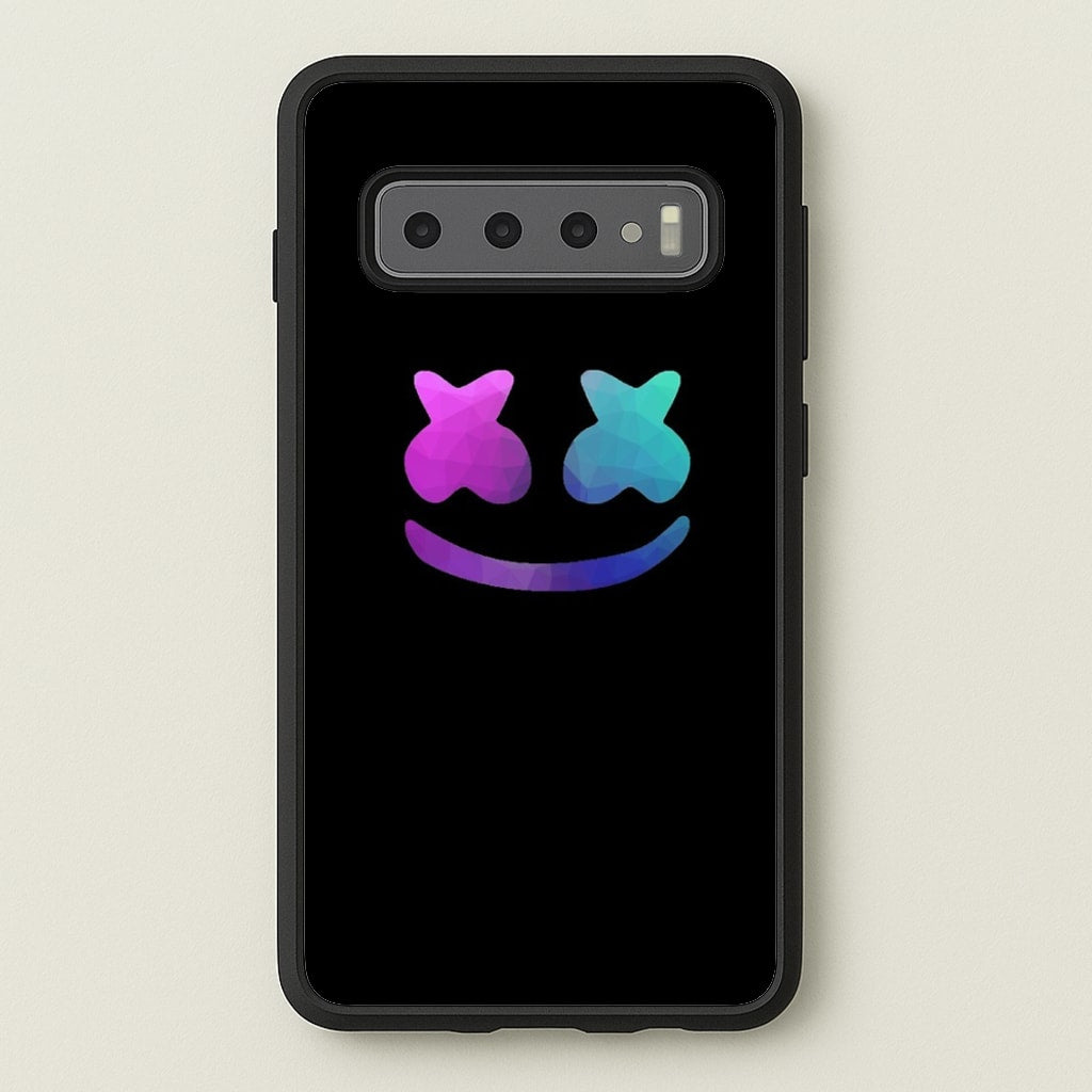Black White Helmet DJ - Marshmello Phone Case for Galaxy S10