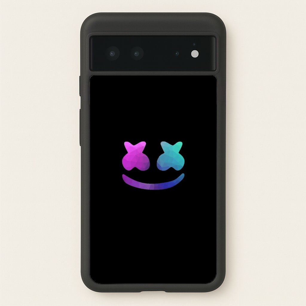 Black White Helmet DJ - Marshmello Phone Case for Google Pixel 6