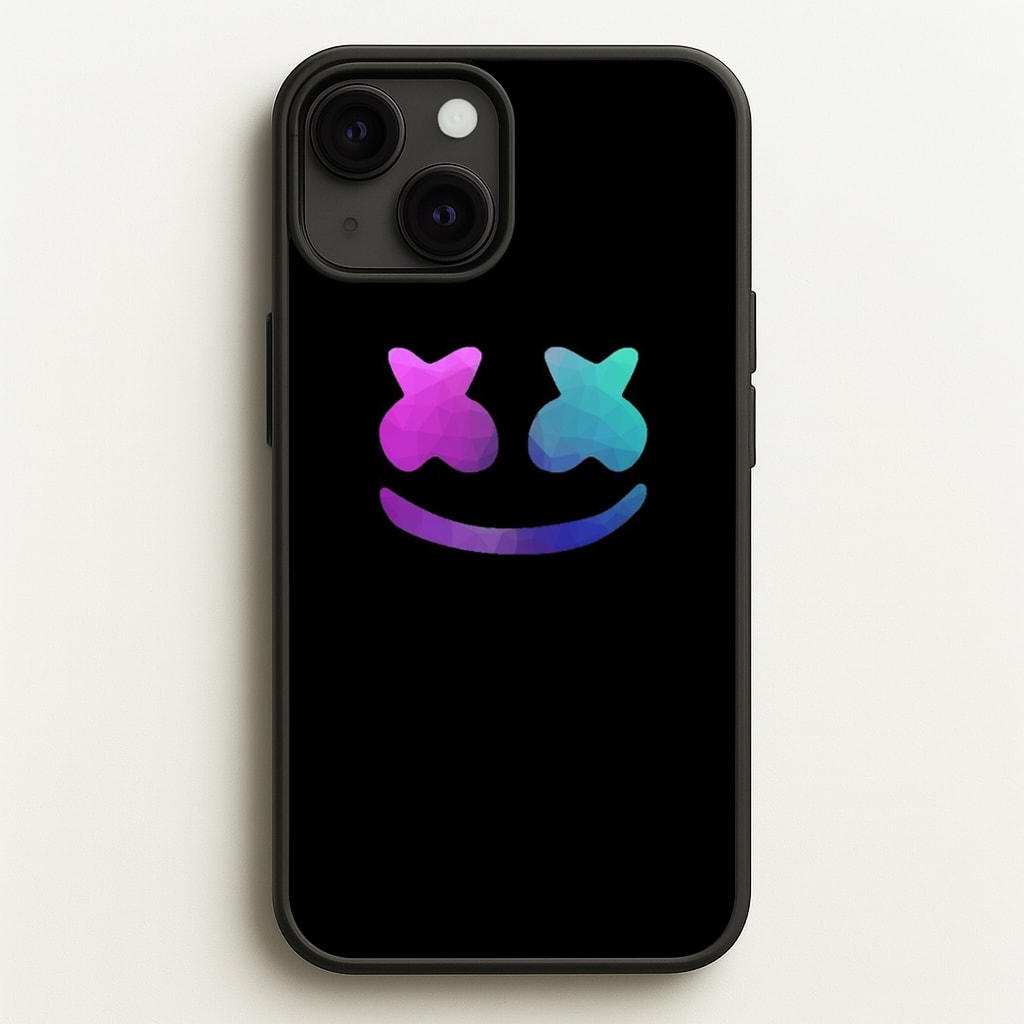 Black White Helmet DJ - Marshmello Phone Case for iPhone 13