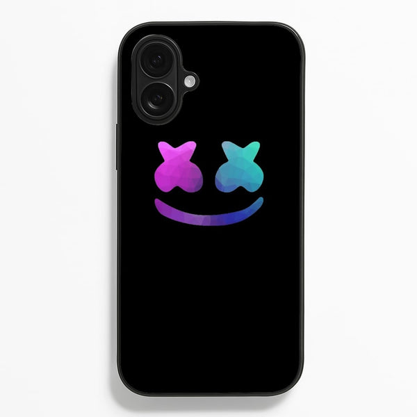 Black White Helmet DJ - Marshmello Phone Case for iPhone 16 Plus