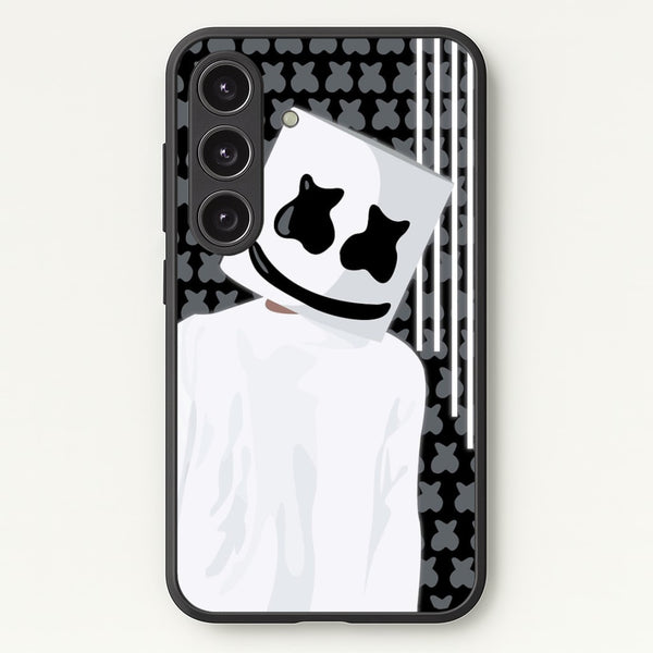 Stars And Stripes - White Helmet DJ - Marshmello Phone Case for Galaxy S25