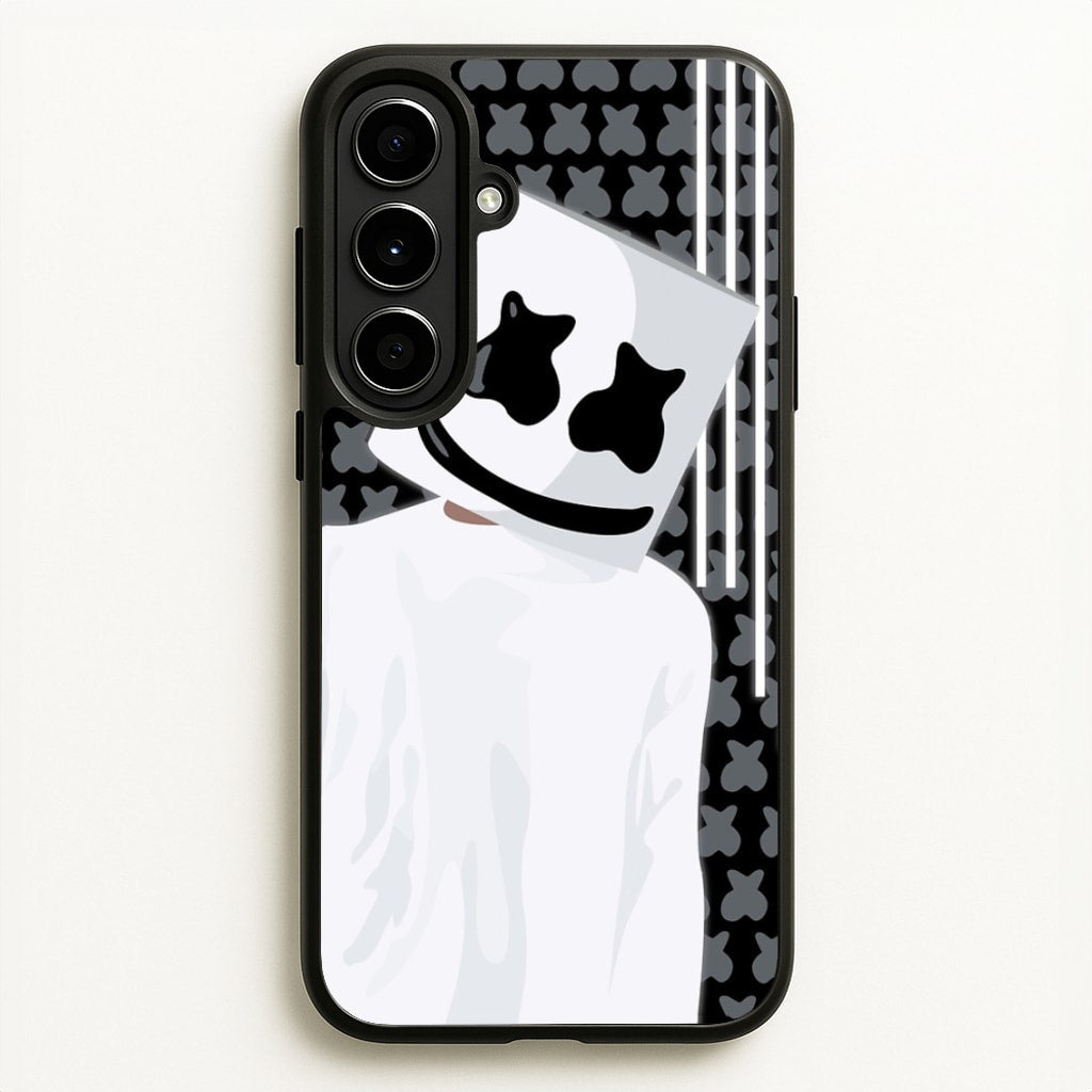 Stars And Stripes - White Helmet DJ - Marshmello Phone Case for Galaxy A56