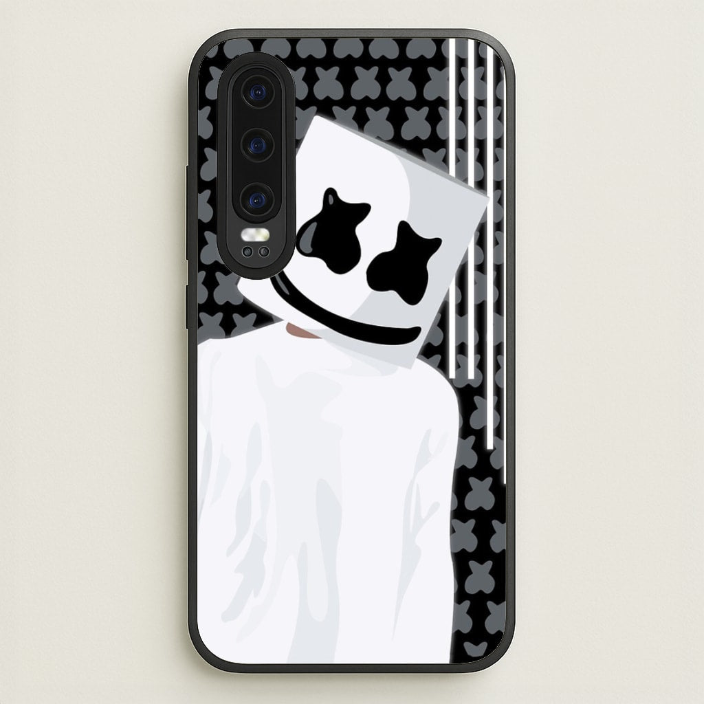 Stars And Stripes - White Helmet DJ - Marshmello Phone Case for Huawei P30