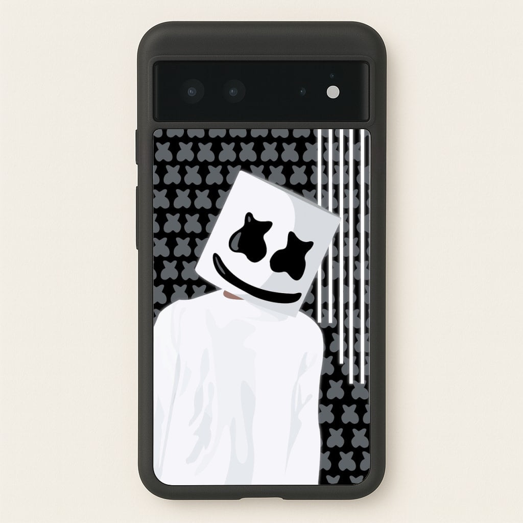 Stars And Stripes - White Helmet DJ - Marshmello Phone Case for Google Pixel 6