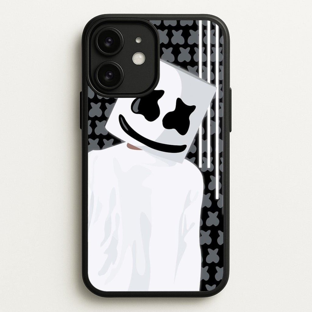 Stars And Stripes - White Helmet DJ - Marshmello Phone Case for iPhone 11