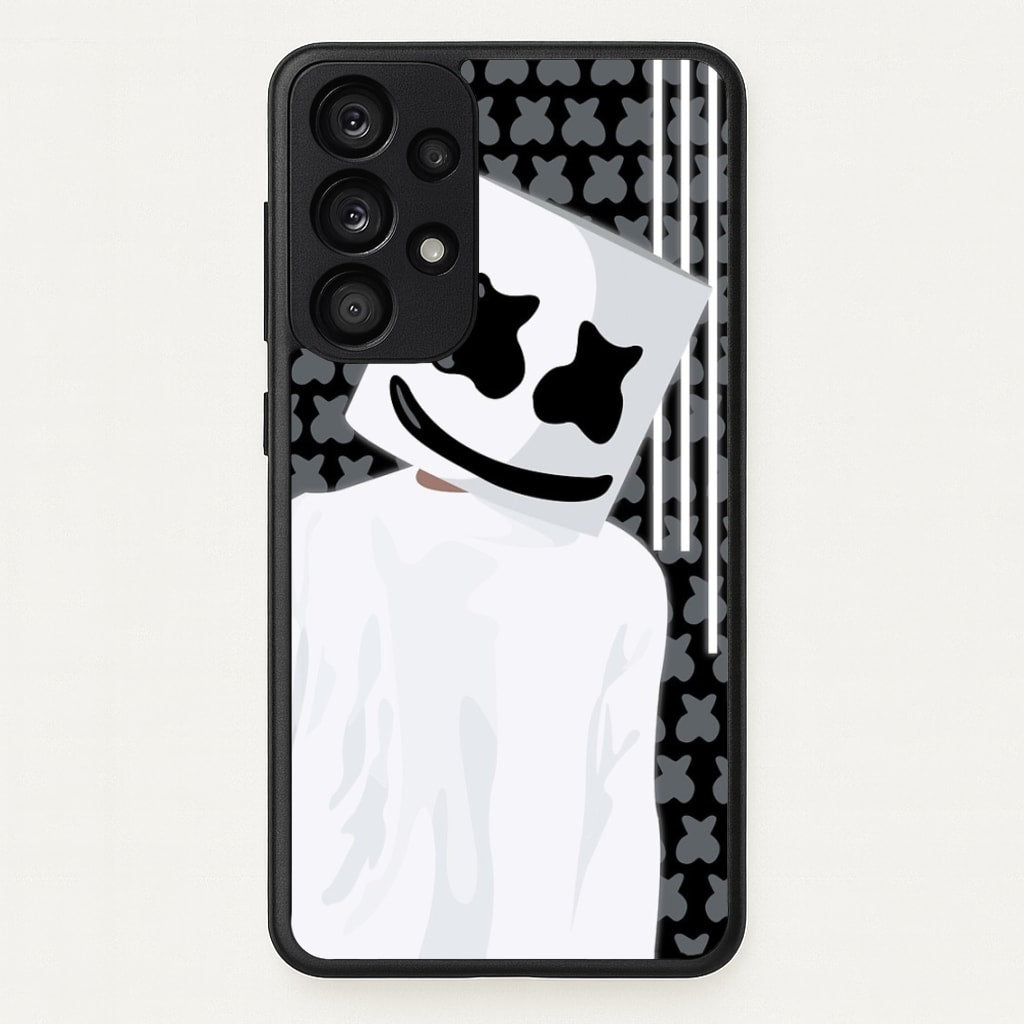 Stars And Stripes - White Helmet DJ - Marshmello Phone Case for Galaxy A53