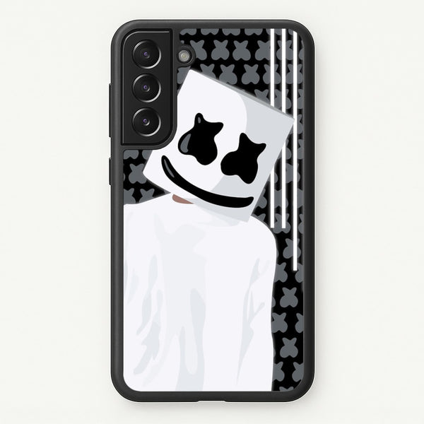 Stars And Stripes - White Helmet DJ - Marshmello Phone Case for Galaxy S21 Plus