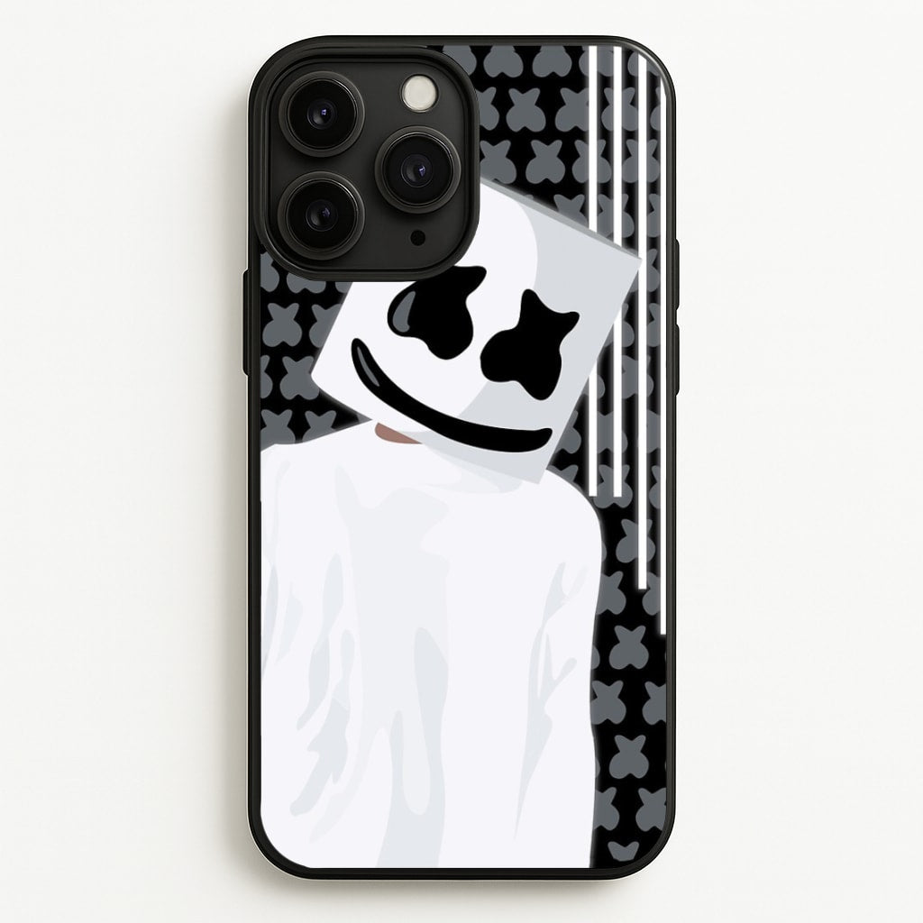 Stars And Stripes - White Helmet DJ - Marshmello Phone Case for iPhone 11 Pro