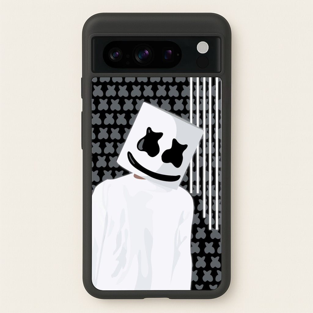 Stars And Stripes - White Helmet DJ - Marshmello Phone Case for Google Pixel 8 Pro