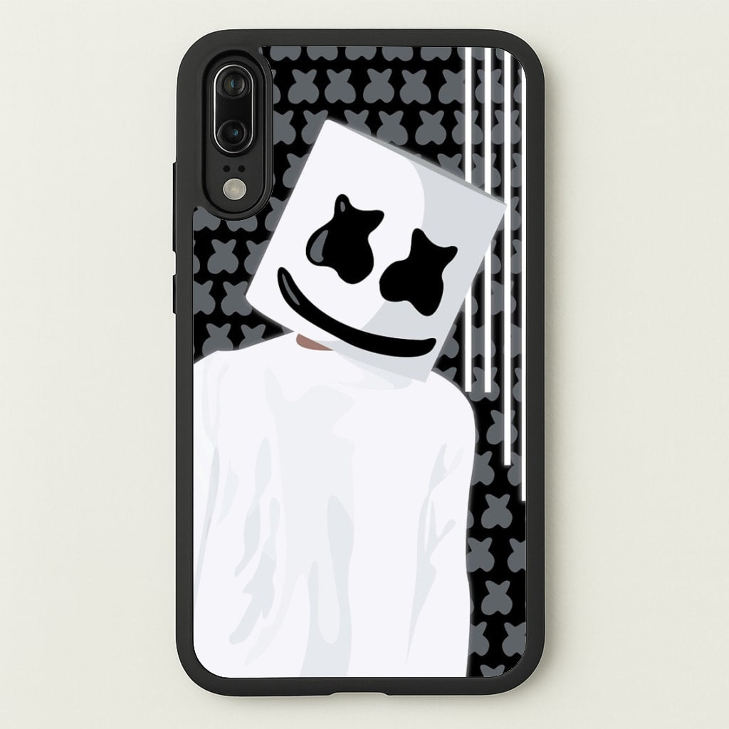 Stars And Stripes - White Helmet DJ - Marshmello Phone Case for Huawei P20