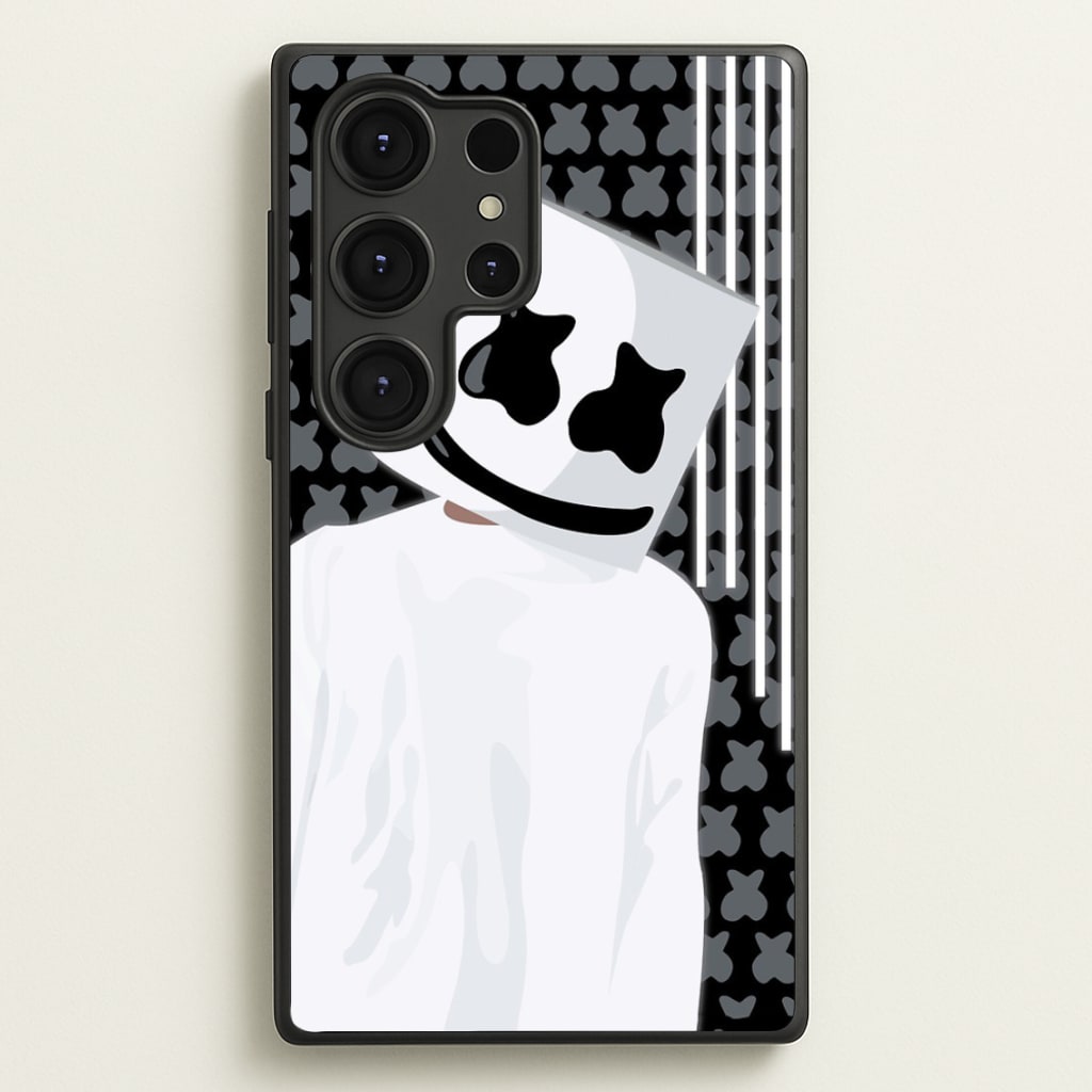 Stars And Stripes - White Helmet DJ - Marshmello Phone Case for Galaxy S25 Ultra