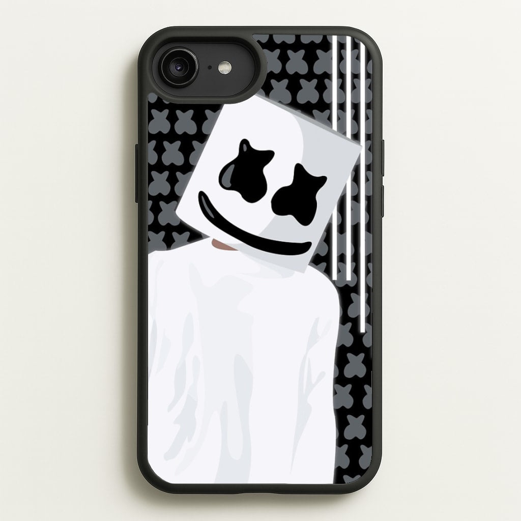 Stars And Stripes - White Helmet DJ - Marshmello Phone Case for iPhone 6 Plus / 7 Plus / 8 Plus