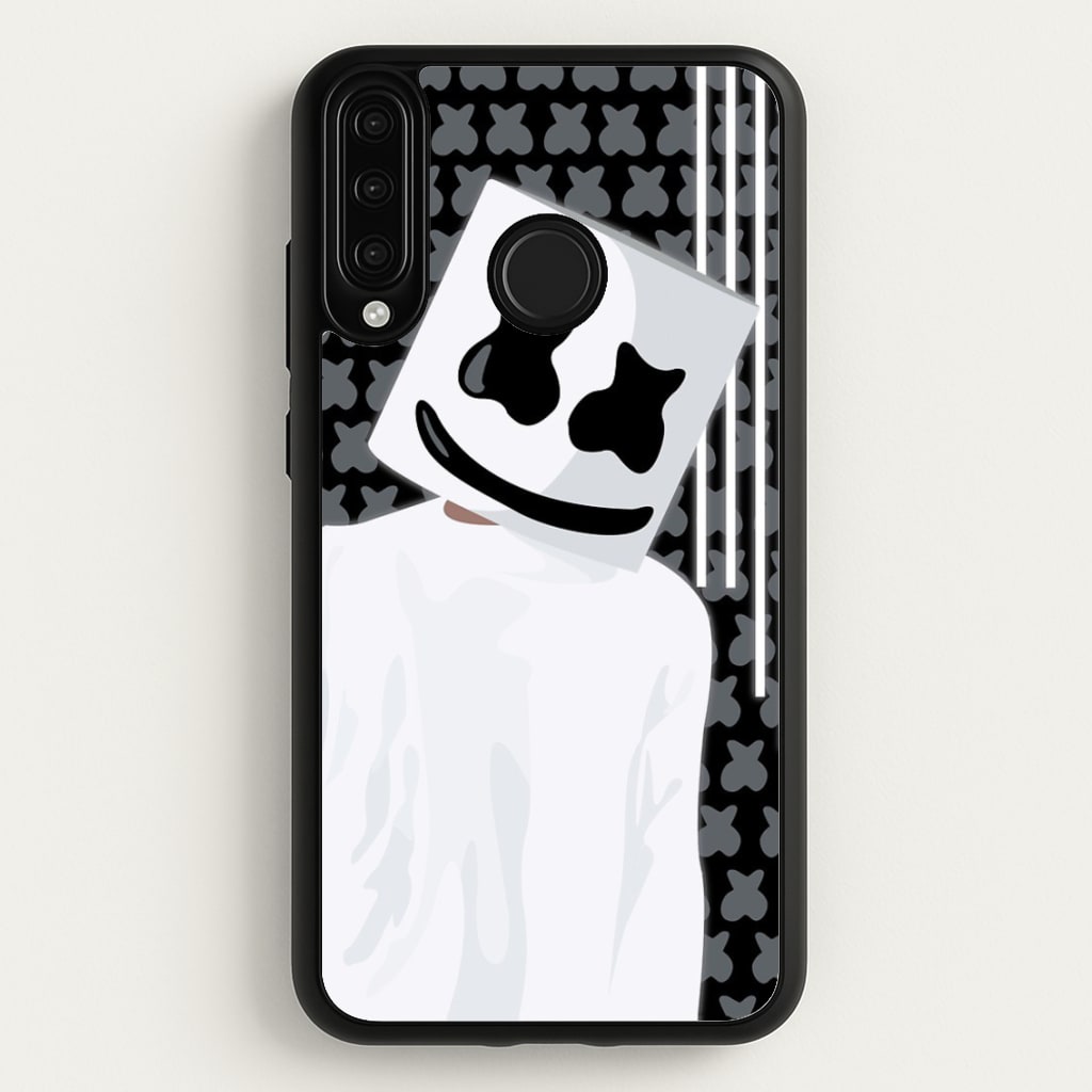 Stars And Stripes - White Helmet DJ - Marshmello Phone Case for Huawei P30 Lite