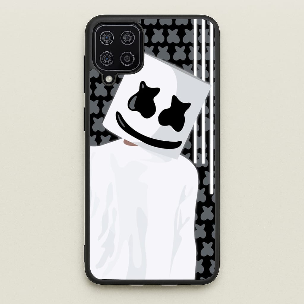 Stars And Stripes - White Helmet DJ - Marshmello Phone Case for Galaxy A12
