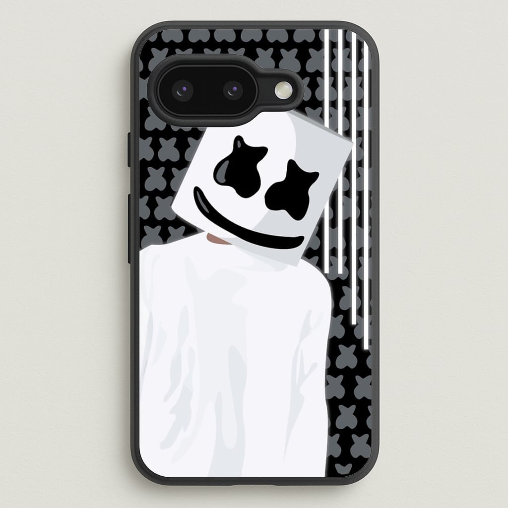 Stars And Stripes - White Helmet DJ - Marshmello Phone Case for Google Pixel 9a