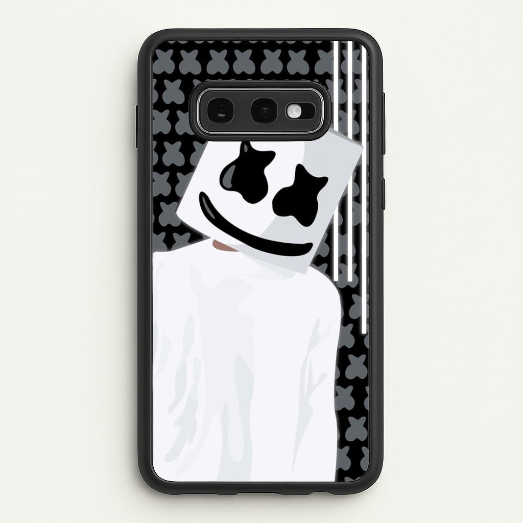 Stars And Stripes - White Helmet DJ - Marshmello Phone Case for Galaxy S10e