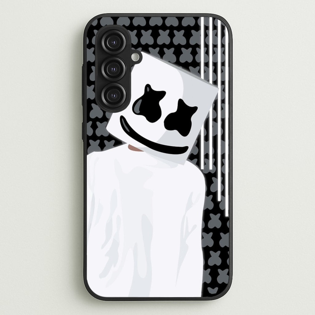 Stars And Stripes - White Helmet DJ - Marshmello Phone Case for Galaxy S23FE