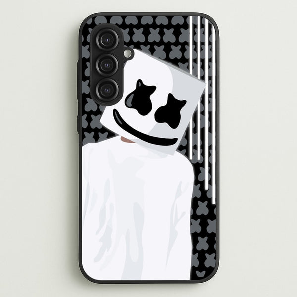 Stars And Stripes - White Helmet DJ - Marshmello Phone Case for Galaxy S23FE