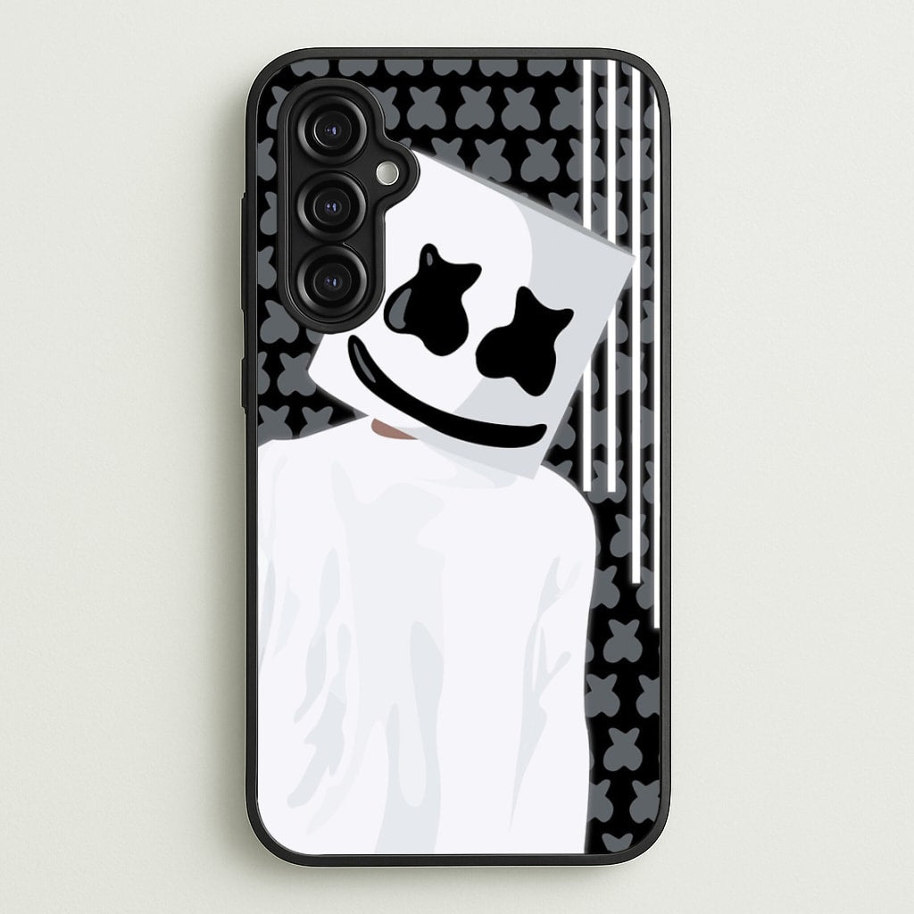Stars And Stripes - White Helmet DJ - Marshmello Phone Case for Galaxy A14
