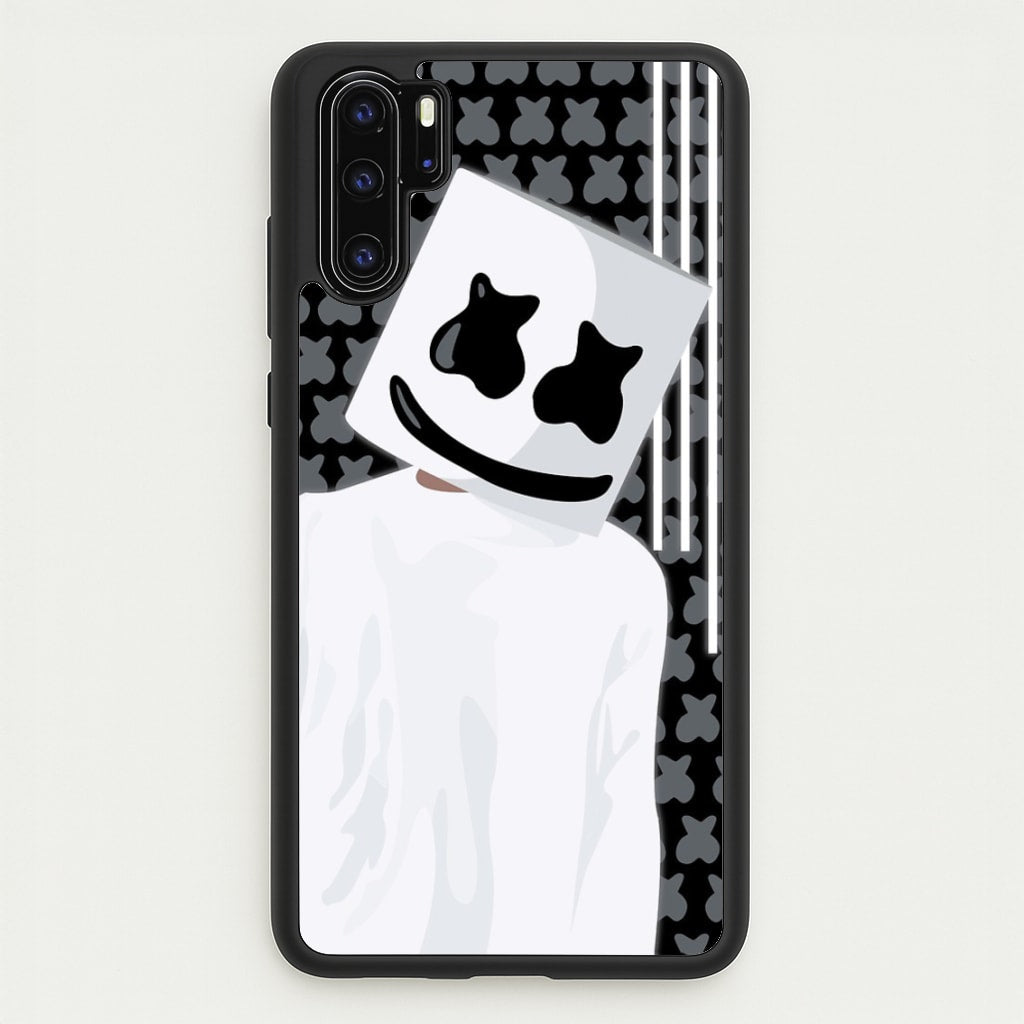 Stars And Stripes - White Helmet DJ - Marshmello Phone Case for Huawei P30 Pro