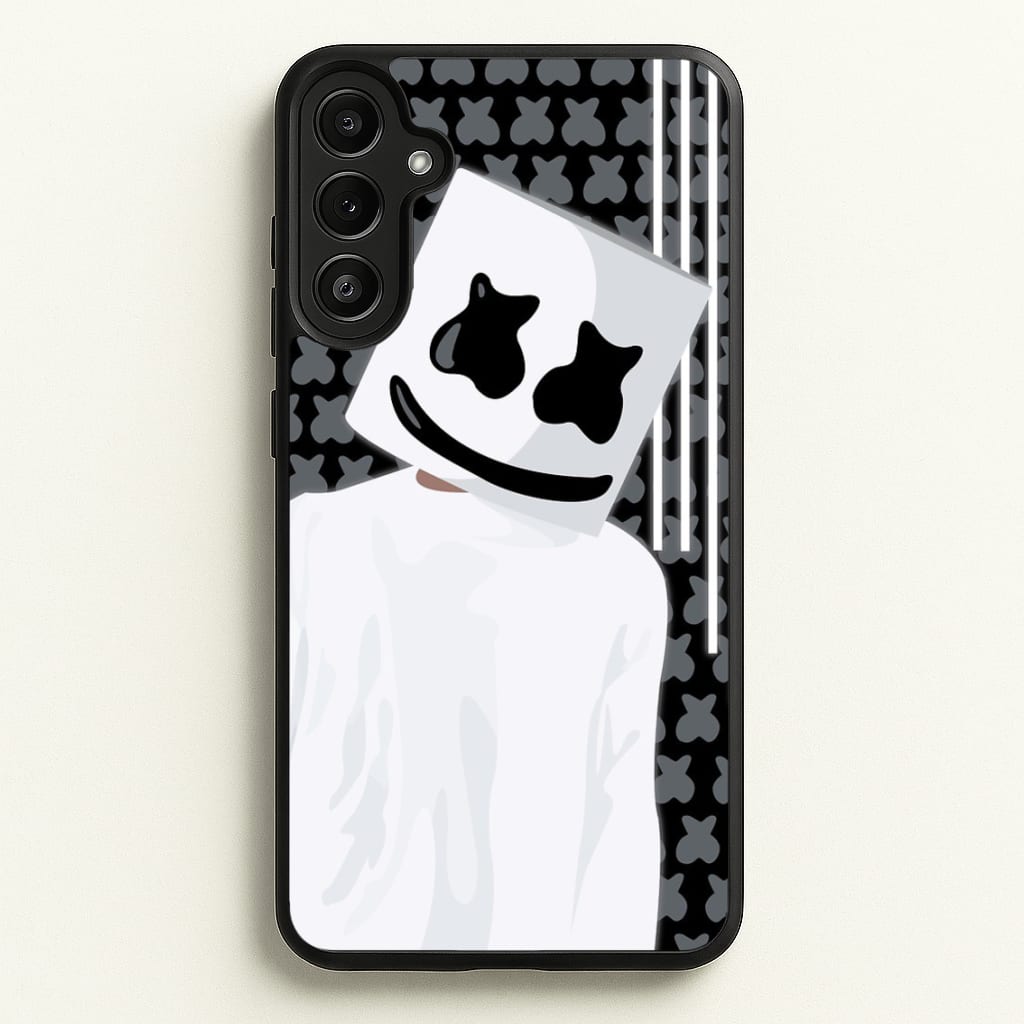 Stars And Stripes - White Helmet DJ - Marshmello Phone Case for Galaxy A36