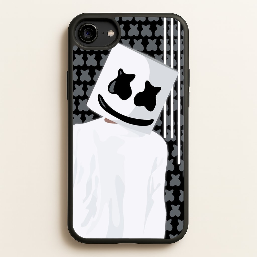 Stars And Stripes - White Helmet DJ - Marshmello Phone Case for iPhone 6 / 7 / 8 / SE