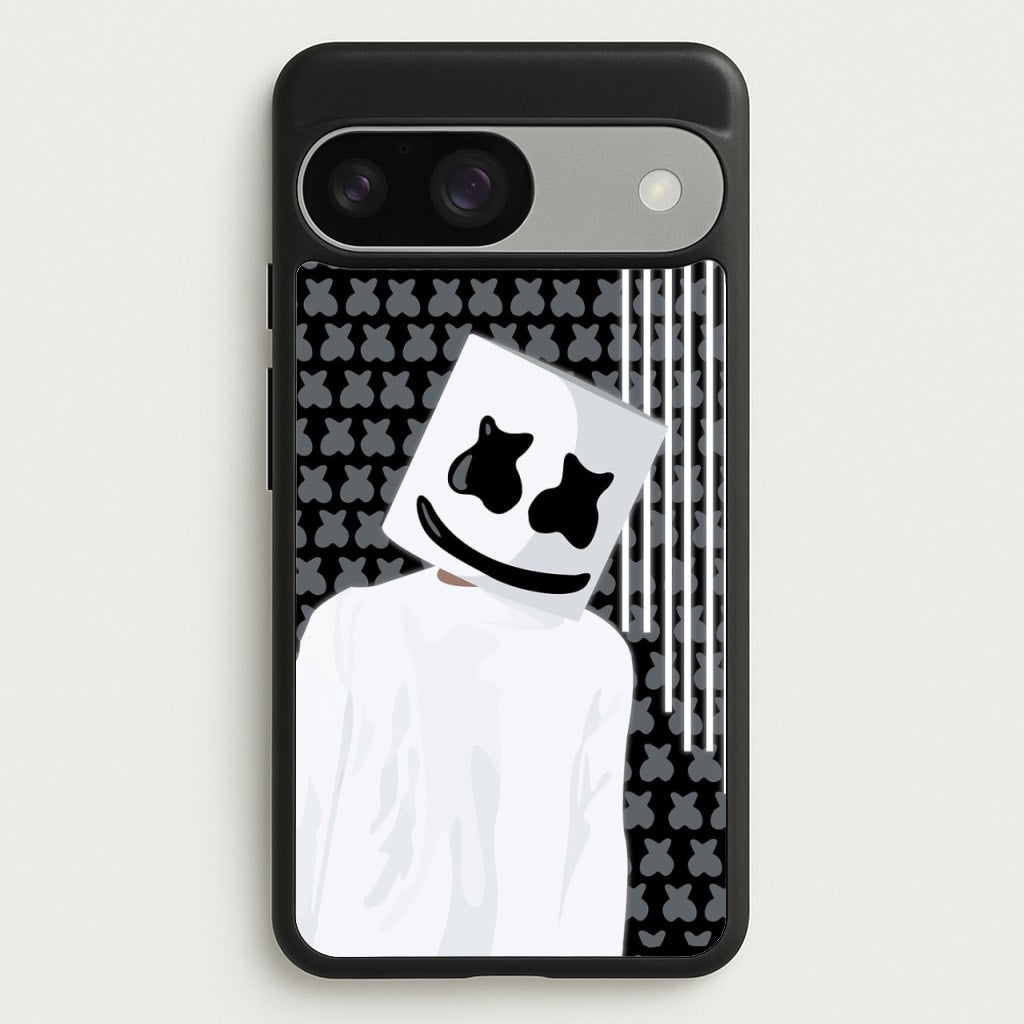 Stars And Stripes - White Helmet DJ - Marshmello Phone Case for Google Pixel 9 / 9 Pro