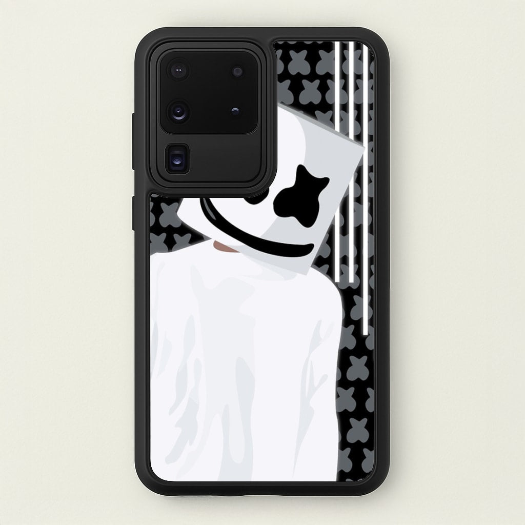Stars And Stripes - White Helmet DJ - Marshmello Phone Case for Galaxy S20 Ultra