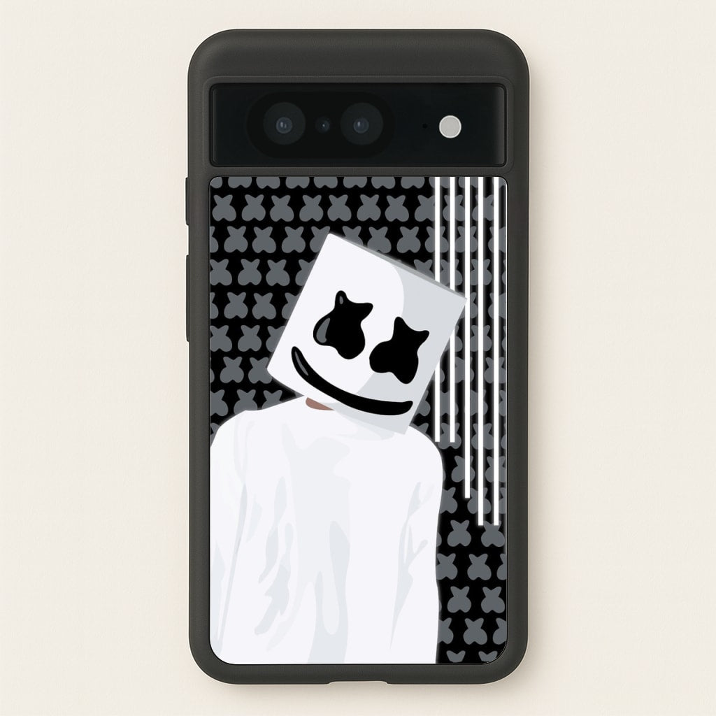 Stars And Stripes - White Helmet DJ - Marshmello Phone Case for Google Pixel 8
