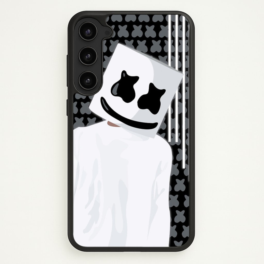 Stars And Stripes - White Helmet DJ - Marshmello Phone Case for Galaxy S23 Plus