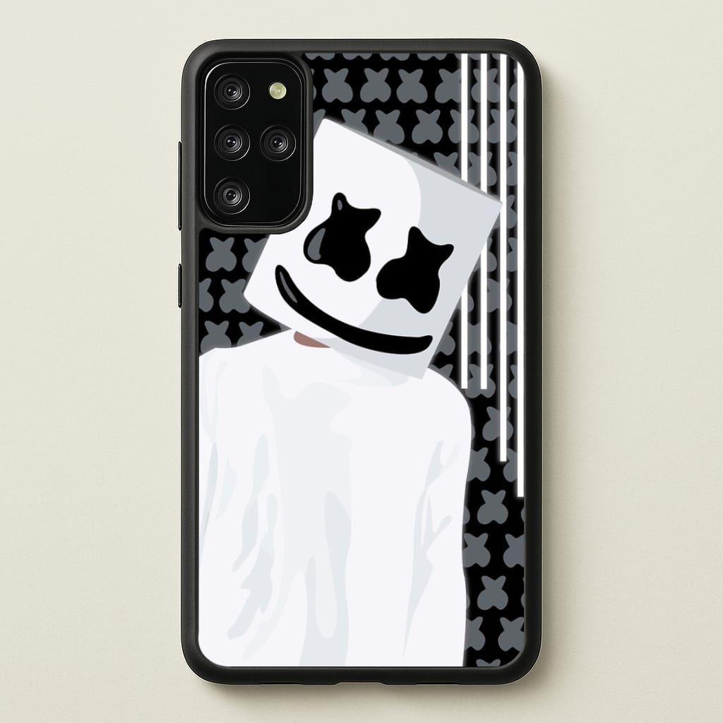 Stars And Stripes - White Helmet DJ - Marshmello Phone Case for Galaxy S20 Plus