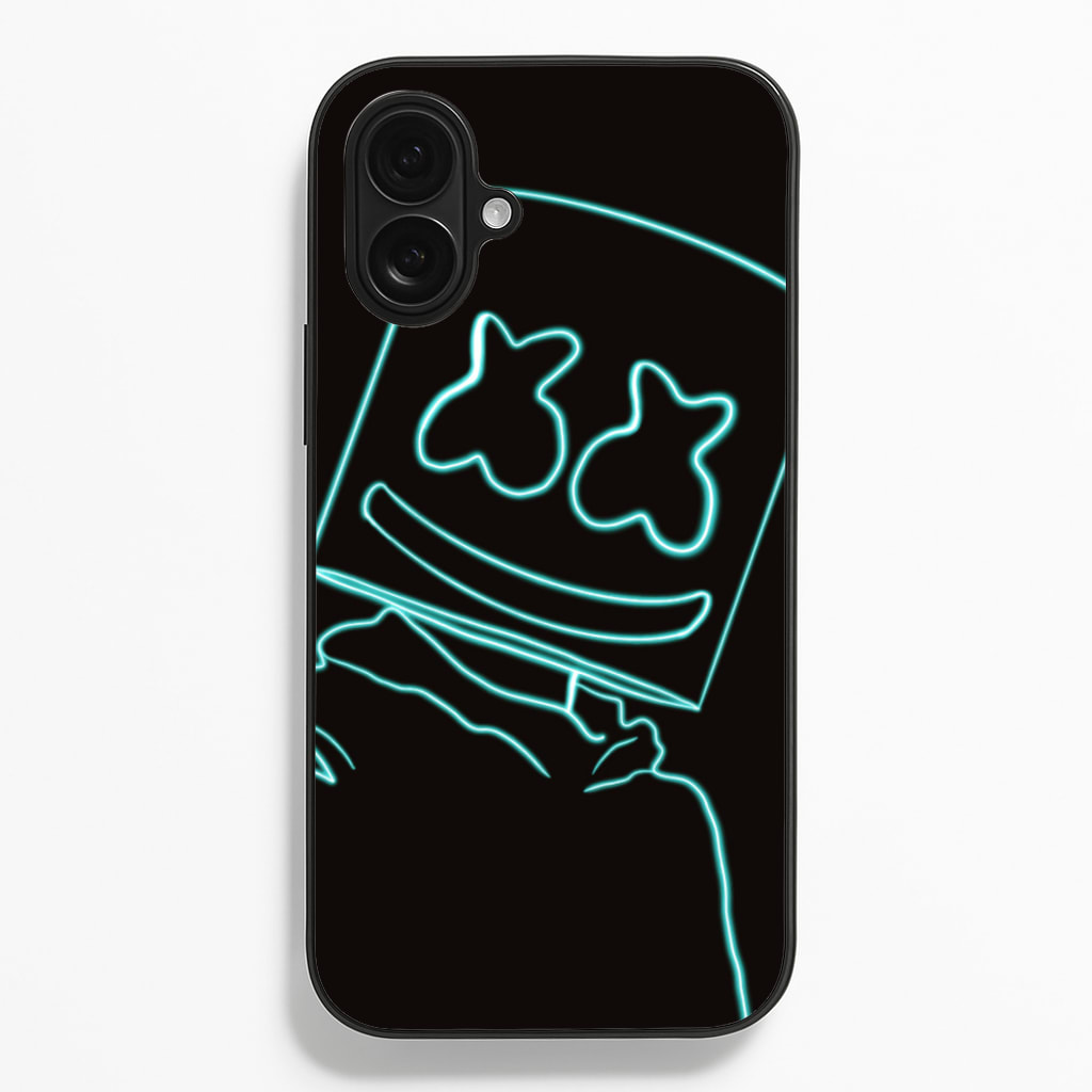 Black White Helmet DJ Neon Phone Case