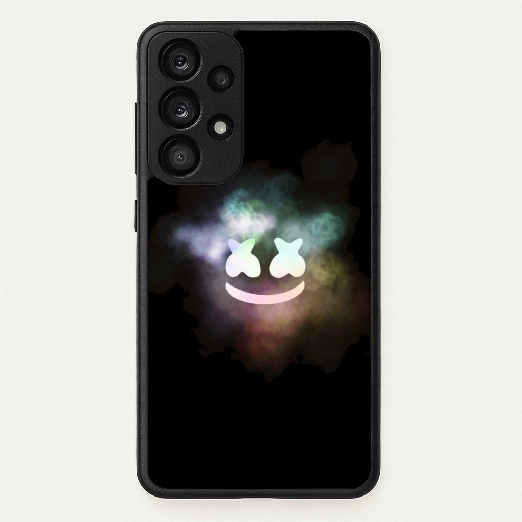Black White Helmet DJ Smoke - Marshmello Phone Case for Galaxy A53