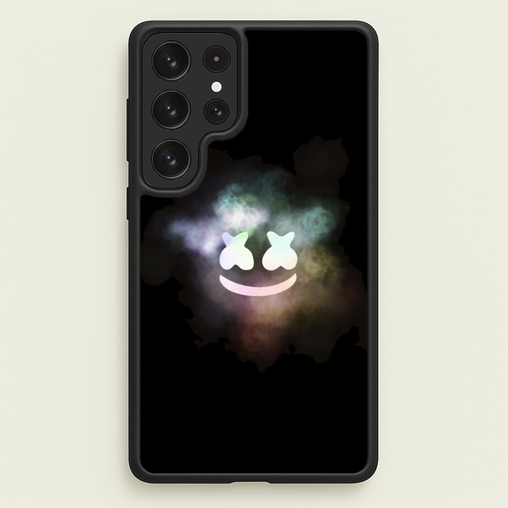Black White Helmet DJ Smoke - Marshmello Phone Case for Galaxy S23 Ultra