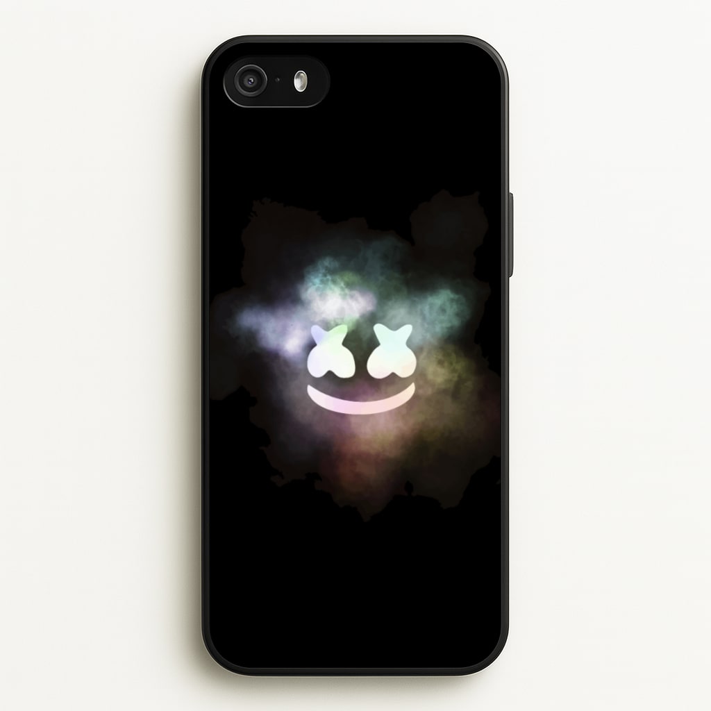 Black White Helmet DJ Smoke - Marshmello Phone Case for iPhone 5 / 5s / SE 2016