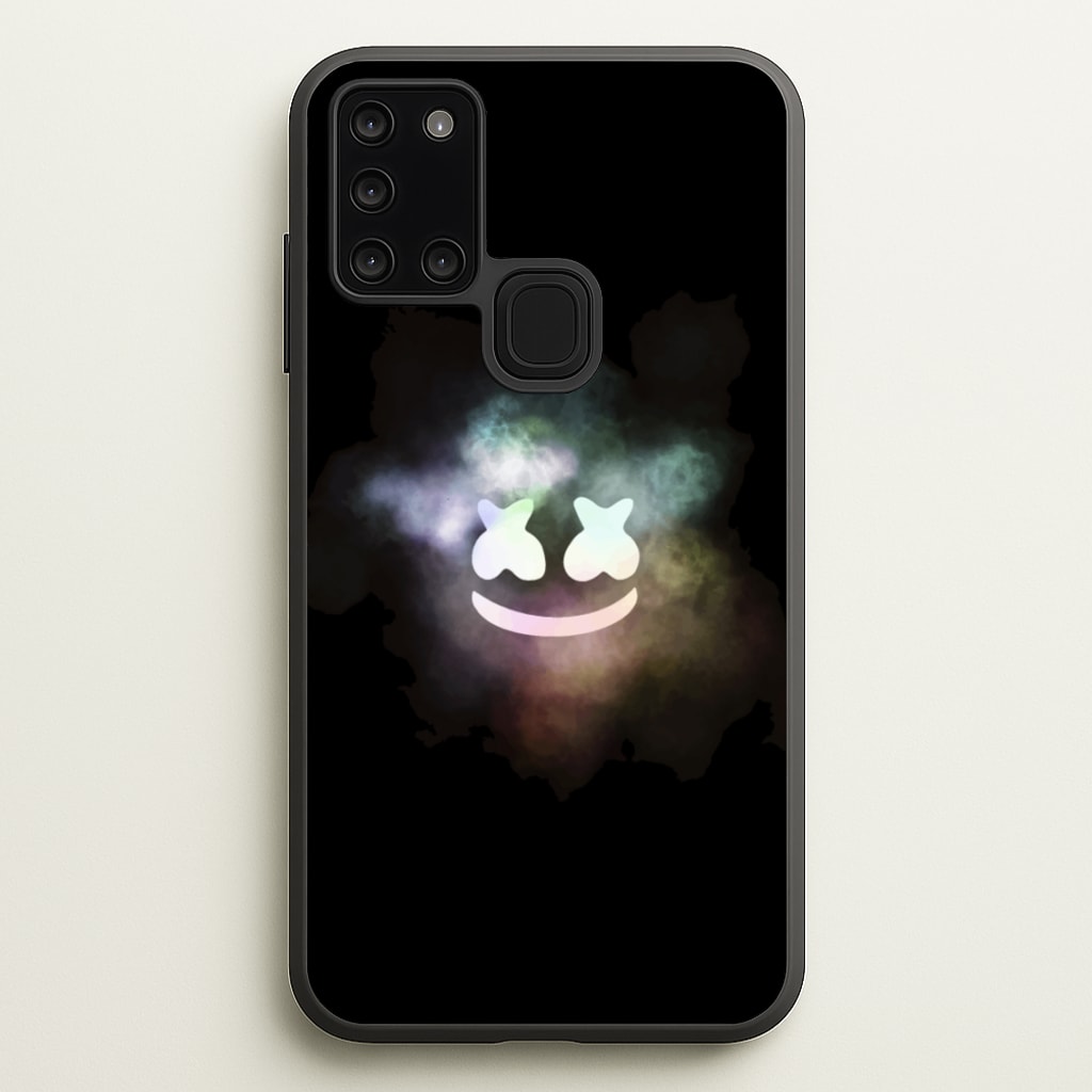 Black White Helmet DJ Smoke - Marshmello Phone Case for Galaxy A21s